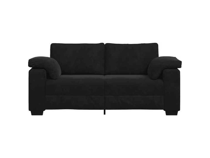 Promotion janvier  Canapé causeuse - mango - Petit double - noir 140 cm - velours SS1963