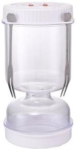 Useful Little Things Flip Pickle Storage Jar With Built In Strainer Food Storage Container For Olives Kimchi And Vegetables white Transparent