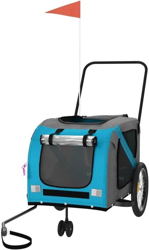 Fahrradanhänger für Hunde - Hundeanhänger für Reisen - Bequemer Transport für Haustiere - Robuster Eisenrahmen