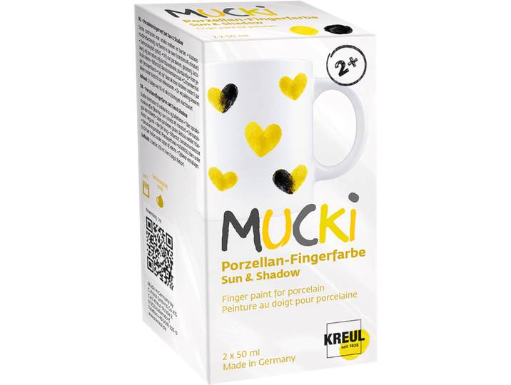 Mucki Porz.-Fingerfarbe Set Sun & Shadow