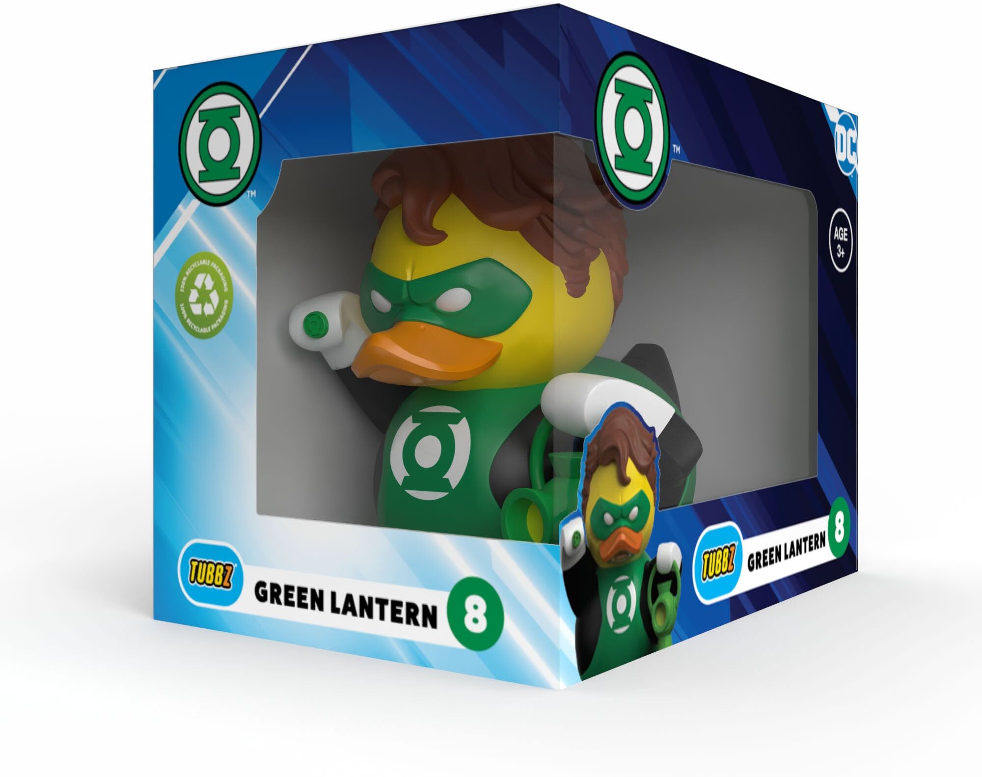 Numskull DC Comics Green Lantern TUBBZ Boxed Edition Collectible Duck, Green