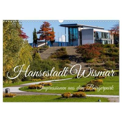 Impressionen aus dem Bürgerpark der Hansestadt Wismar (Wandkalender 2026 DIN A3 quer), CALVENDO Monatskalender