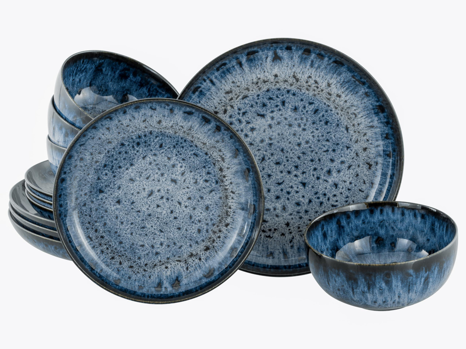 Dripio 12-delige diner serviesset Allround Magic Blue