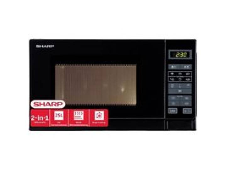 Sharp Micro-ondes Gril 25L 900W Noir 11 Niveaux 6 Programmes Sécurité Enfants