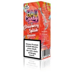 Strawberry Splash 10ml NicSalt Liquid by Bad Candy 10ml / 20mg
