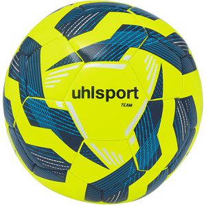 uhlsport Fußball Team, 100177504, Größe 4, 350 Gramm, gelb/marine/weiß, Trainingsball