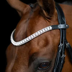 Imperial Riding Stirnriemen Stirnband IRHSlim Silver, Größe: Pony