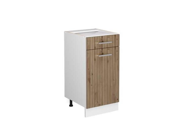 Vicco Küchenunterschrank R-Line, Artisan-Eiche, 40 cm 1 Schublade · Ohne Arbeitsplatte · Höhenverst. Füße · Leichter Zugriff · Frei kombinierbar
