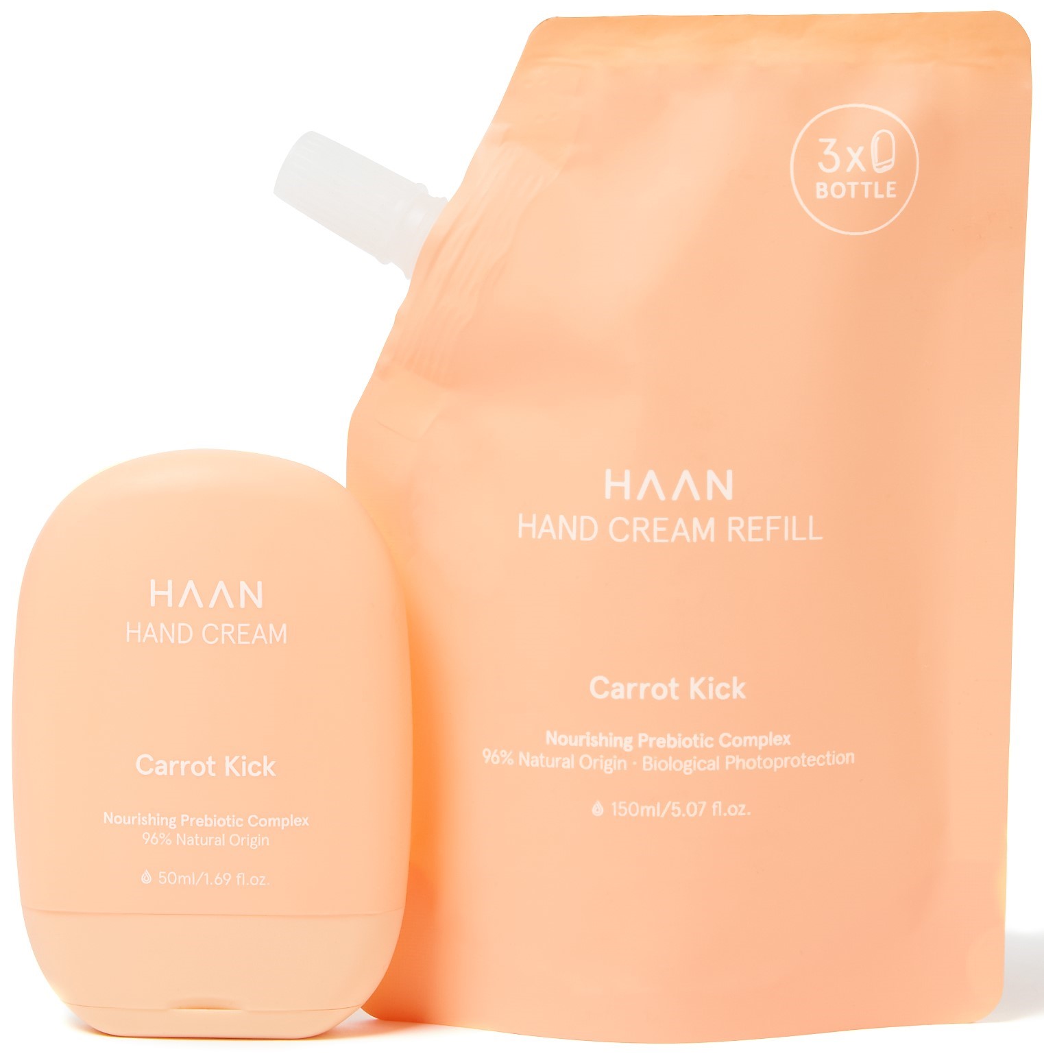 Haan Moisturizing and Nourishing Hand Cream 150mL Carrot Kick Refill