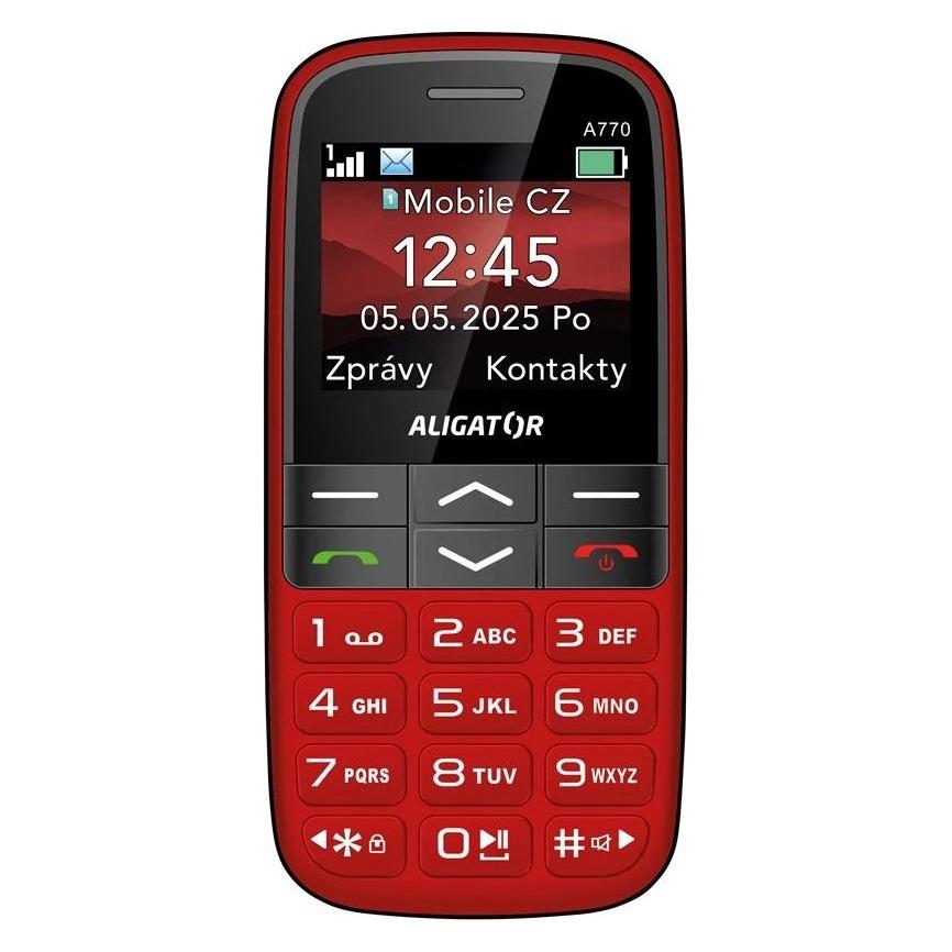 Aligator A770 Senior rot + Tischladegerät (2.20") (A770RD)