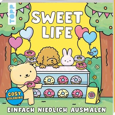 Cosy Coloring - Sweet Life, Taschenbuch von Sam Jayne, Frechverlag GmbH, 978-3-7358-8242-4