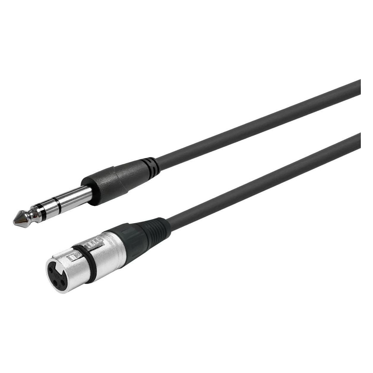 Vivolink XLR F to Stereo Jack 6.35mm (1 m, XLR Kabel) (PROAUDXLRFJACKS1)