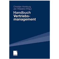 Handbuch Vertriebsmanagement, Fachbücher von Christian Homburg, Jan Wieseke