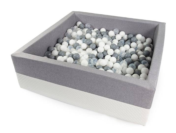 Ajababy Bällebad-Bälle Bällebad XXL Luxus Bällebad Bällepool 90x90x40 mit 200 Bällen