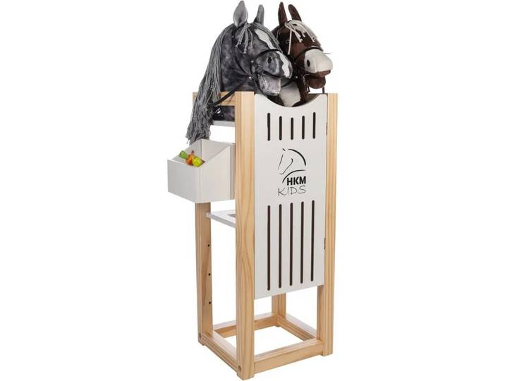 HKM Schaukelpferd Stall -Hobby Horsing- natur/weiß