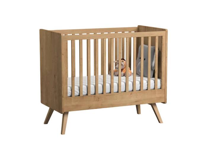 Petits-meubles Gitterbett Vintage Holz, Braun, Holzwerkstoff, Baby- und Kindermöbel, Babyzimmer, Babybett, Gitterbett