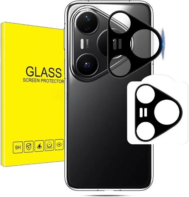 INF Protection d'objectif en verre trempé compatible avec Huawei Pura 80 Pro/80 Pro+ avec fond blanc - Lot de 2
