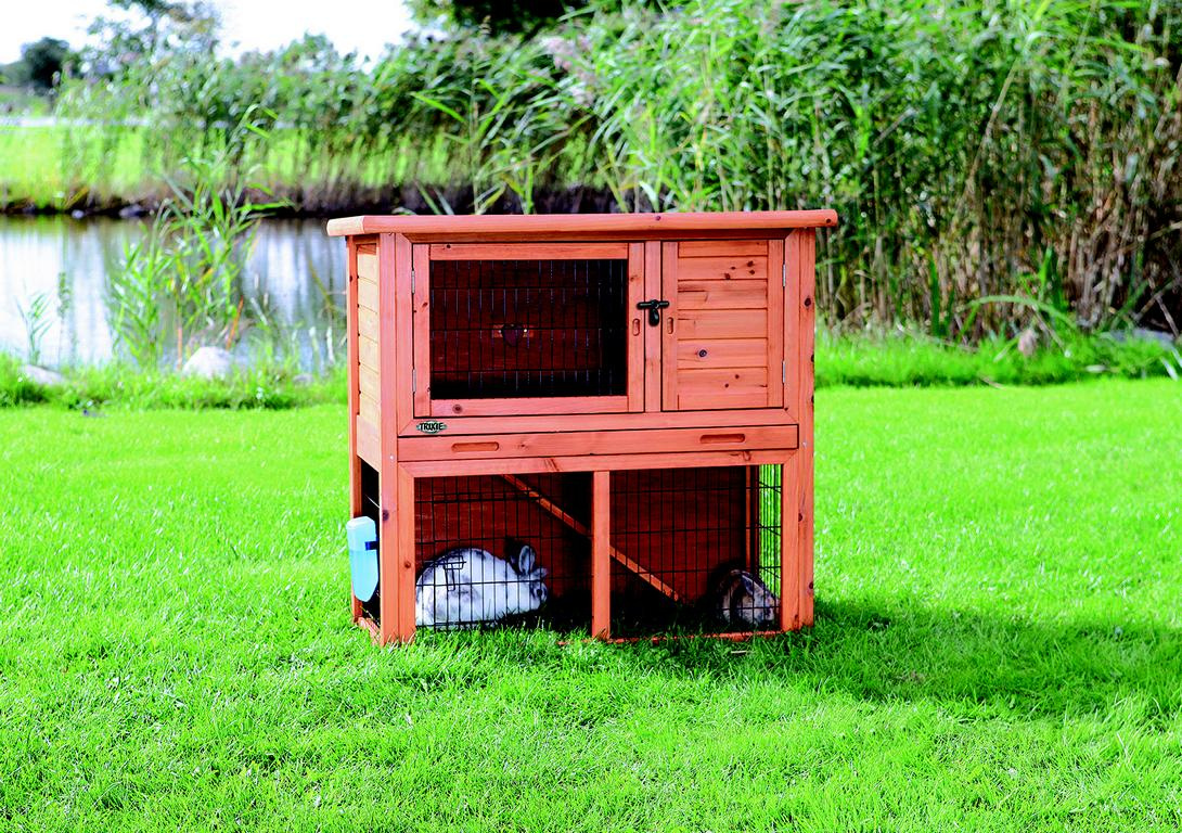 TRIXIEHEIMTIERBEDARF ''Natura'' Kaninchenstall m. Freigeh., 104x97x52 cm 08718859