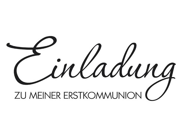 Rayher Stempel Einladung Erstkommunion 3 × 7 cm