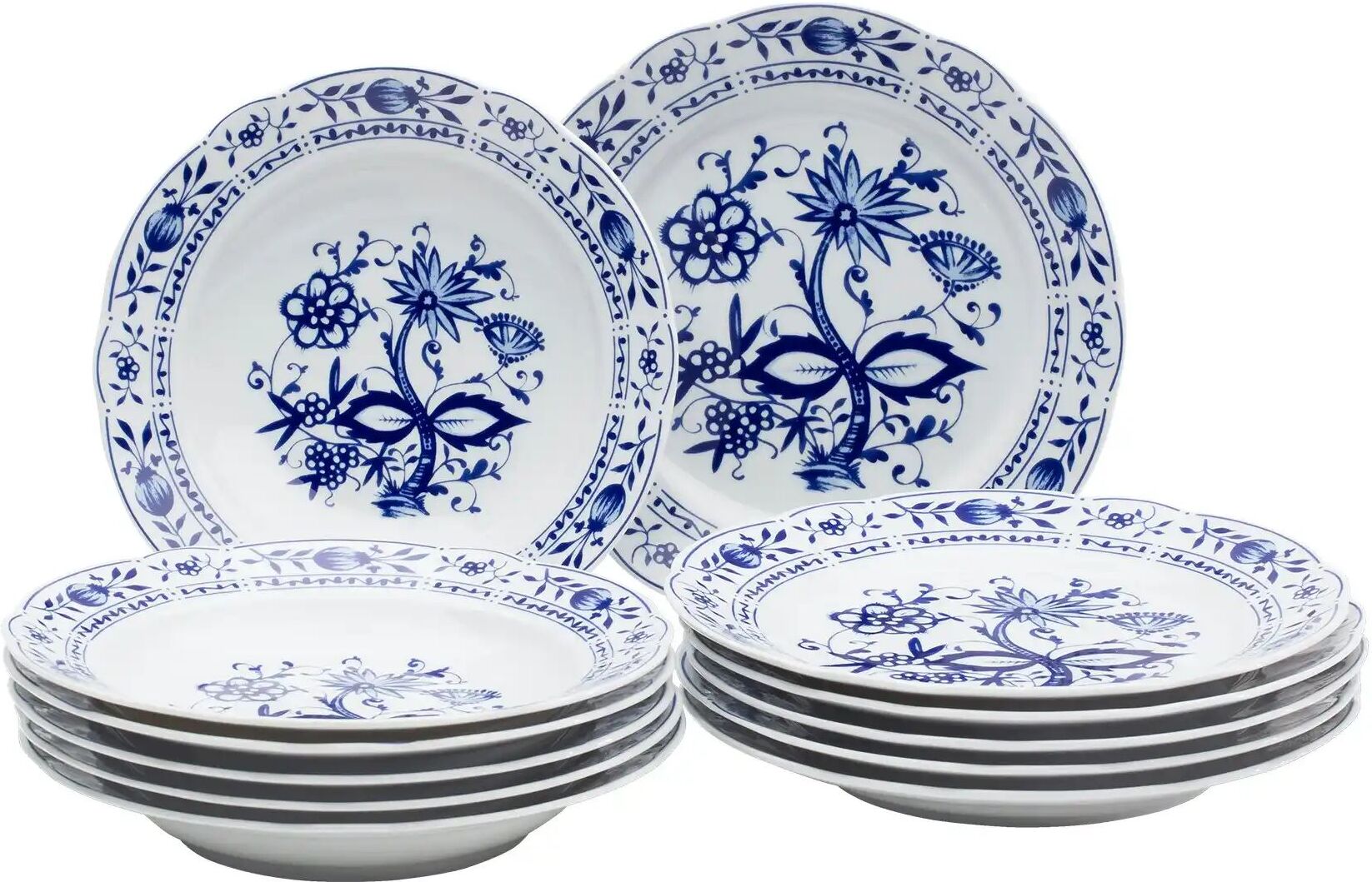 Kahla Service  Rosella ¦ blau ¦ Porzellan