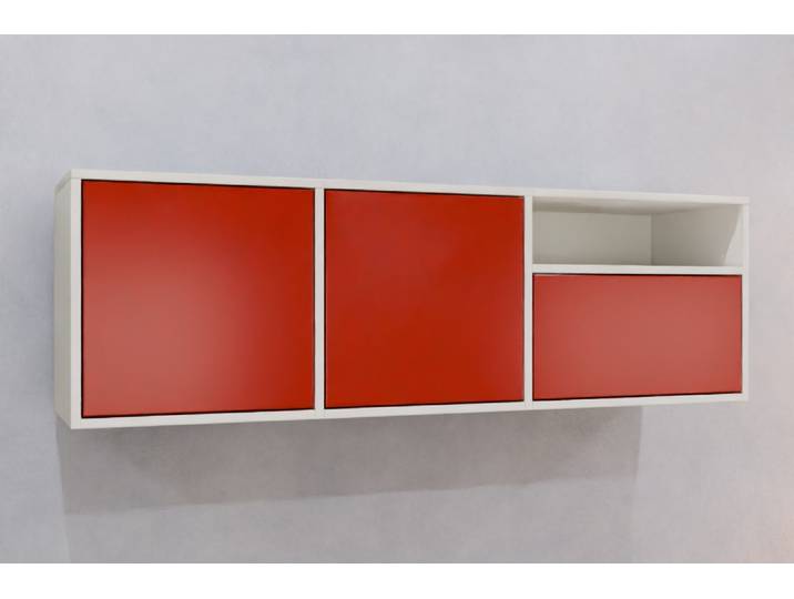 TV-Board nach Maß - RAL 3000 Feuerrot - 50x160x40cm - Individuell konfigurieren