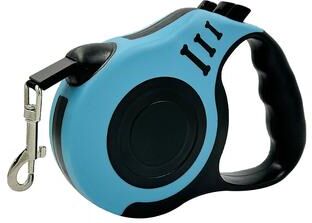 Pet Hub Retractable Dog Leash For Small Dogs & Cats Durable Nylon Lead For Puppy Walking, Hiking & Outdoor Travel turquoise And Black 5m