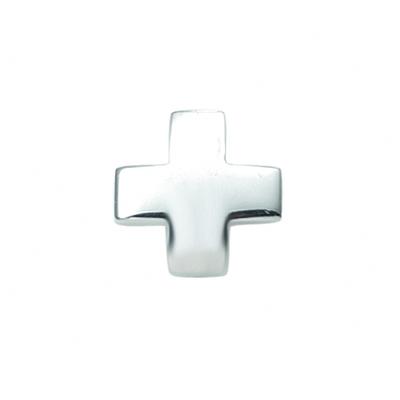Kreuzkette ADELIA´S "Halskette - Kreuzkette mit Kreuz Anhänger aus 925 Silber", silber, Halsketten, Damen, Silber 925 (Sterlingsilber), Kreuzkette, Schmuckset mit bis 45 cm stufenlos verstellbarer 925 Silber Halskette