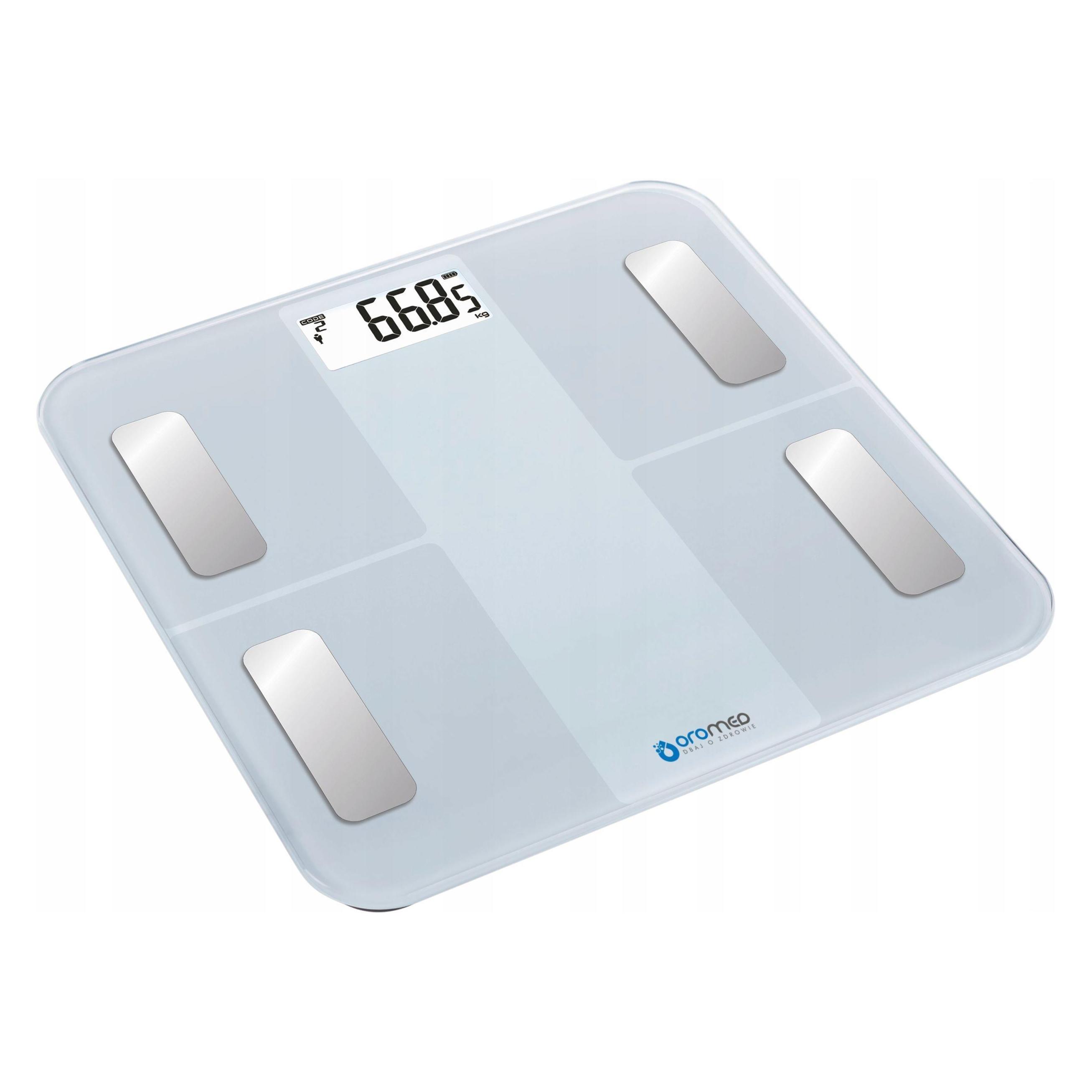Oromed ORO-SCALE BLUETOOTH Rechteck Elektronische Personenwaage (180 kg) (WAG_ORO-SCALE_BLUETOOTH_WHITE)