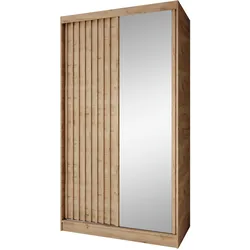 SCHWEBETÜRENSCHRANK Donatello mit 2 Türen. 120 cm, eiche Artisan