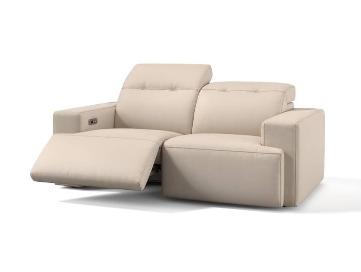 Leder 2-Sitzer SORANO Relaxsofa Funktionscouch elektrisch verstellbar Couch