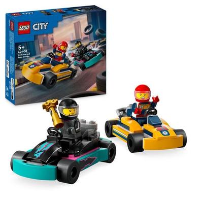 LEGO City 60400 Go-Karts mit Rennfahrern, Set mit Spielzeug-Autos