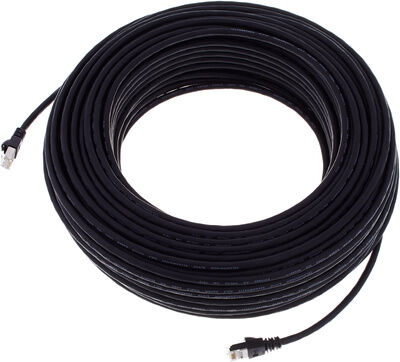 Telegärtner CAT6A Patchkabel 50m, sw Schwarz