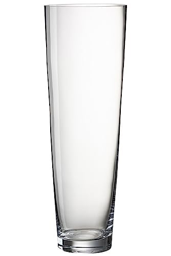J-Line Ronde Glazen Vaas Transparent - Hoogte: 50 cm