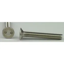 Senkkopf-Sicherheitsschrauben Zweilochantrieb SP10 metrische Schrauben Edelstahl A2 M 5x25