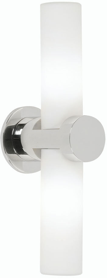 Metro Kenner Up & Downlight Frosted;Chrome 28cm H X 18cm W X 12cm D