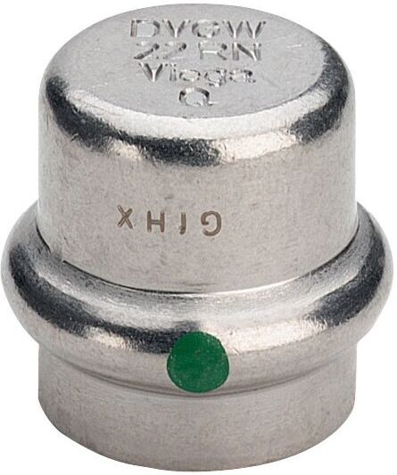 Viega Sanpress Inox Verschlusskappe 452919 54mm, Stahl nichtrostend, SC-Contur