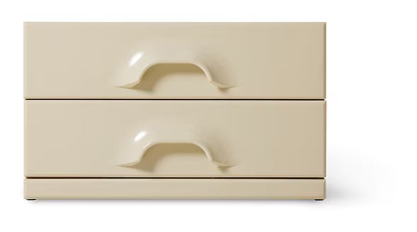 HKliving Ladekast Chest met 2 lades - Crème - Retro stijl