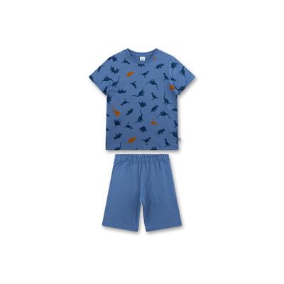 Schlafanzug SANETTA "Pyjama", Jungen, Gr. 116, blau, Obermaterial: 100% Baumwolle CO., Homewear-Sets Schlafanzug