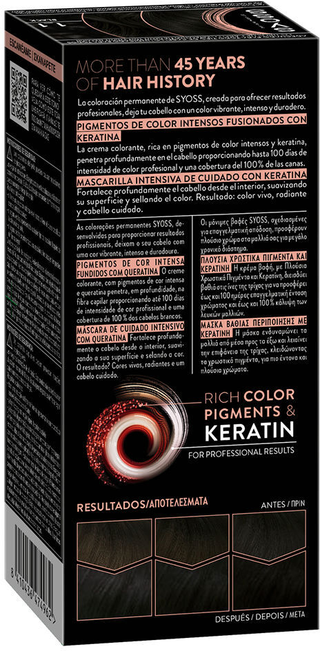 Syoss Permanent Color #1.1-Negro
