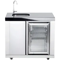 All'Grill Modul 1, Waschbecken- /Kühlschrankkombi (Becken links)