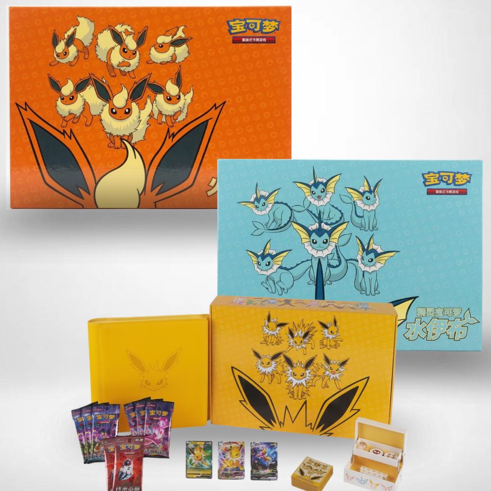 Pokémon Eevee Advanced Gift Box Set Aquana, Blitza, Flamara, chinesisch, 3 Boxen