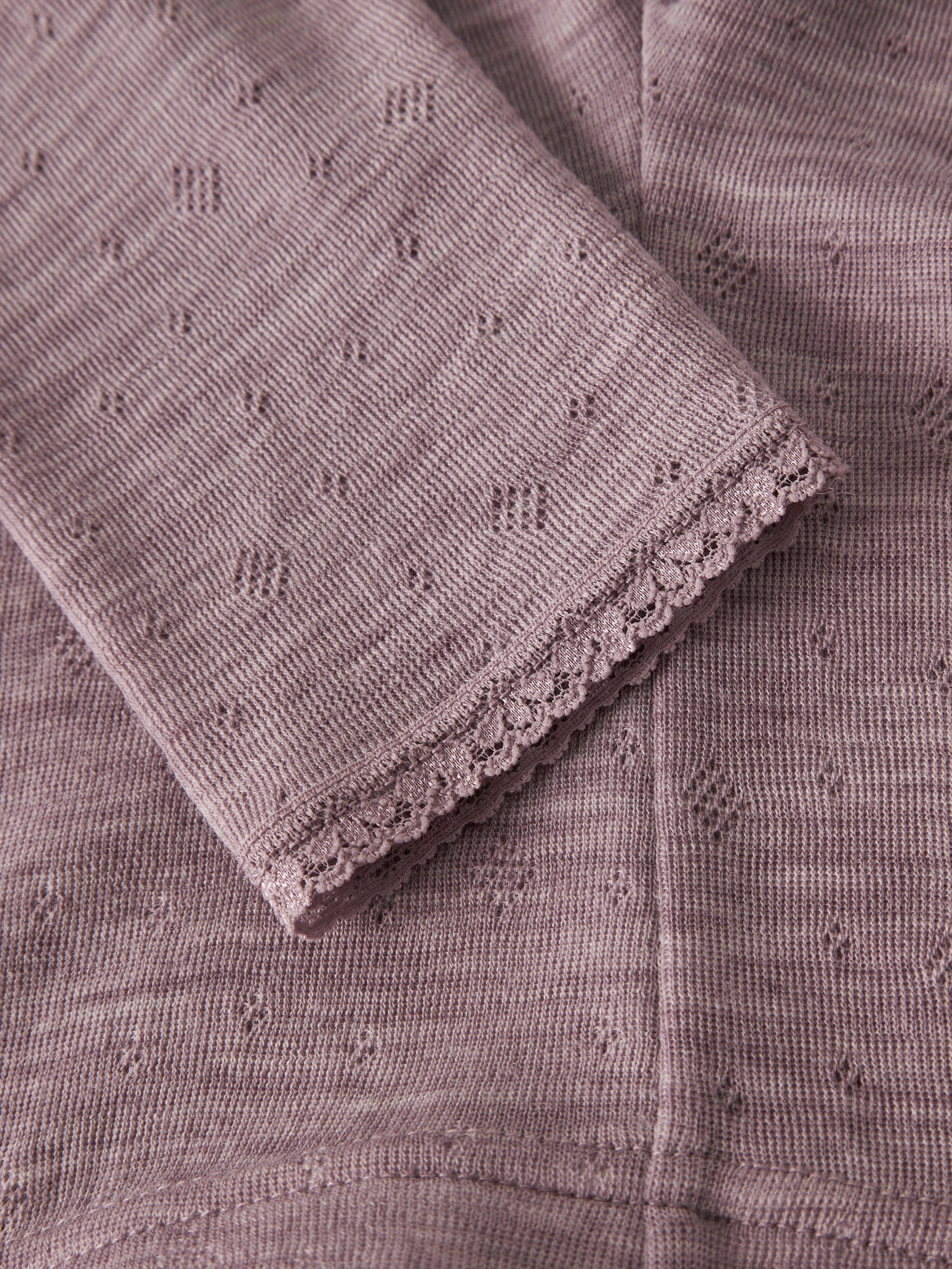 Leggings NAME IT "NMFWANG WOOL NEDDLE LEGGING SOLID NOOS", Mädchen, Gr. 98, N-Gr, rosa (toadstool), Strick, Obermaterial: 100% Wolle, unifarben, normal normal, Hosen Leggings, aus reiner Merinowolle toadstool 98, N-Gr