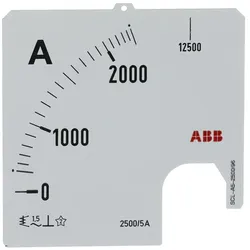 ABB SCL-A5-2500/96 Amperemeter Skale Stromwandleranschluss 2500/5A 2CSG123389R5011 SCLA5250096