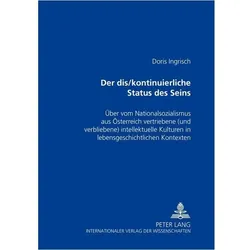 'Der dis/kontinuierliche Status des Seins', Fachbücher von Doris Ingrisch
