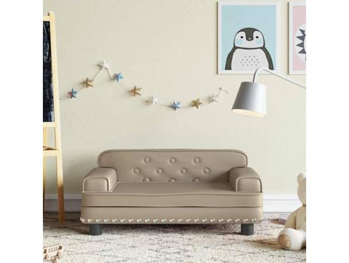 LPERTGFHU Kindersofa, Mini Couch aus Kunstleder für Kinder 70x45x30 cm Massiver Kiefernholzrahmen, Weiche Schaumstoffpolsterung, Alter 3-6 Jahre