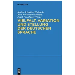 Vielfalt, Variation und Stellung der de, Sachbücher von Birte Kellermeier-Rehbein, Karina Schneider-Wiejowski, Jakob Haselhuber