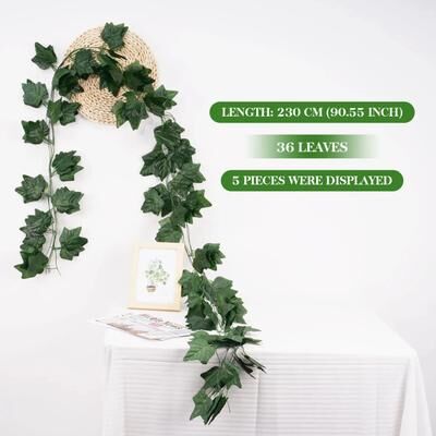 Inspire Essentials EverGreen Ivy Hanging Vine Artificial Garland For Home Garden Decor 9