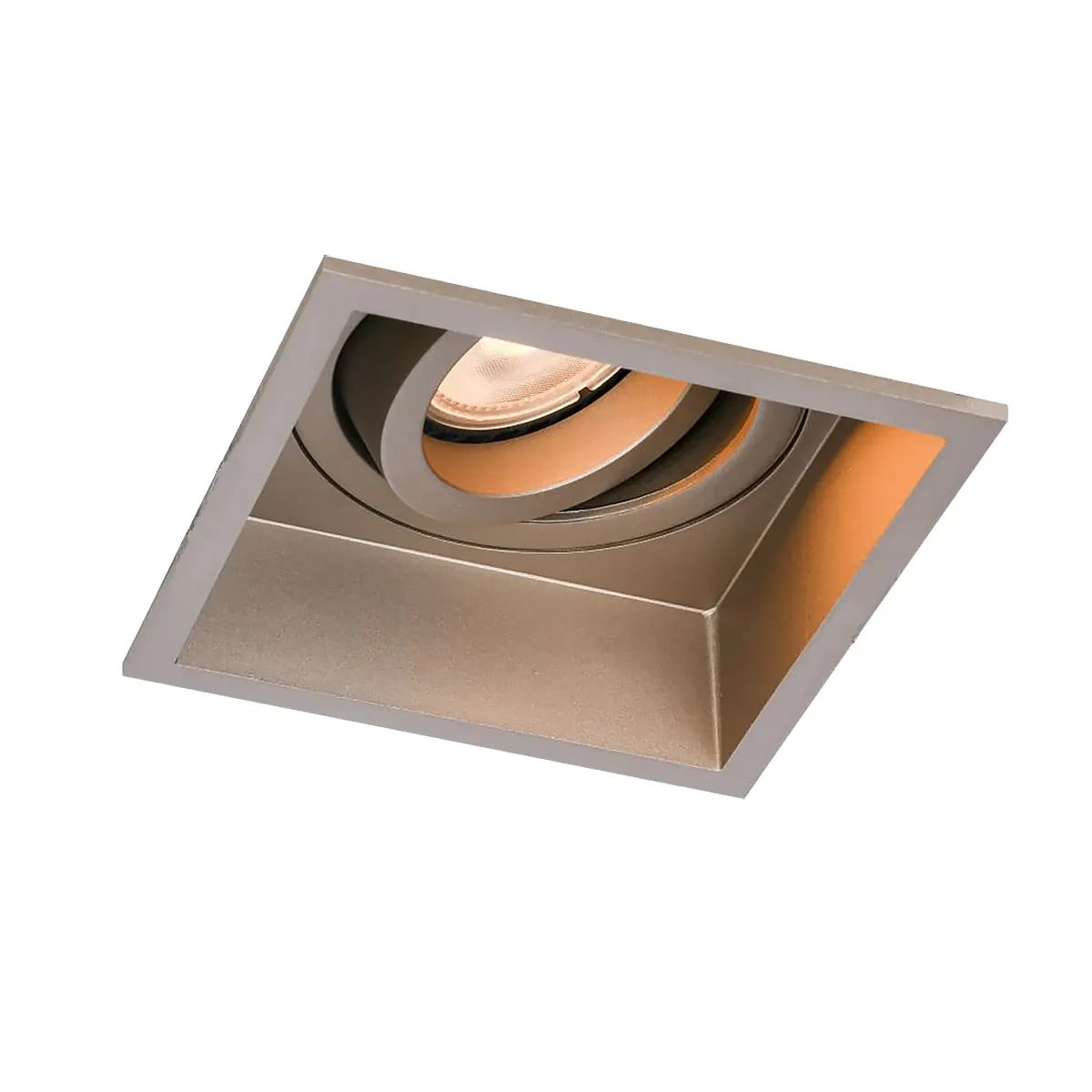 Artdelight Inbouwspot Rex vierkant led champagne 9,2 cm