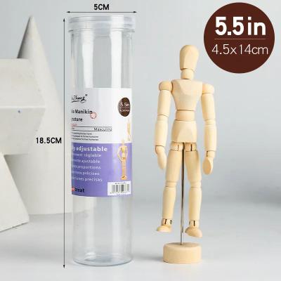 Inspire Select Wooden Artist Mannequin With Gift Box Adjustable Drawing Figure Model With Movable Limbs For Art & Decor 5.5 In