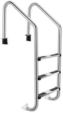 Costway 3-Step Stainless Steel Swimming Pool Ladder with Anti-Slip Step